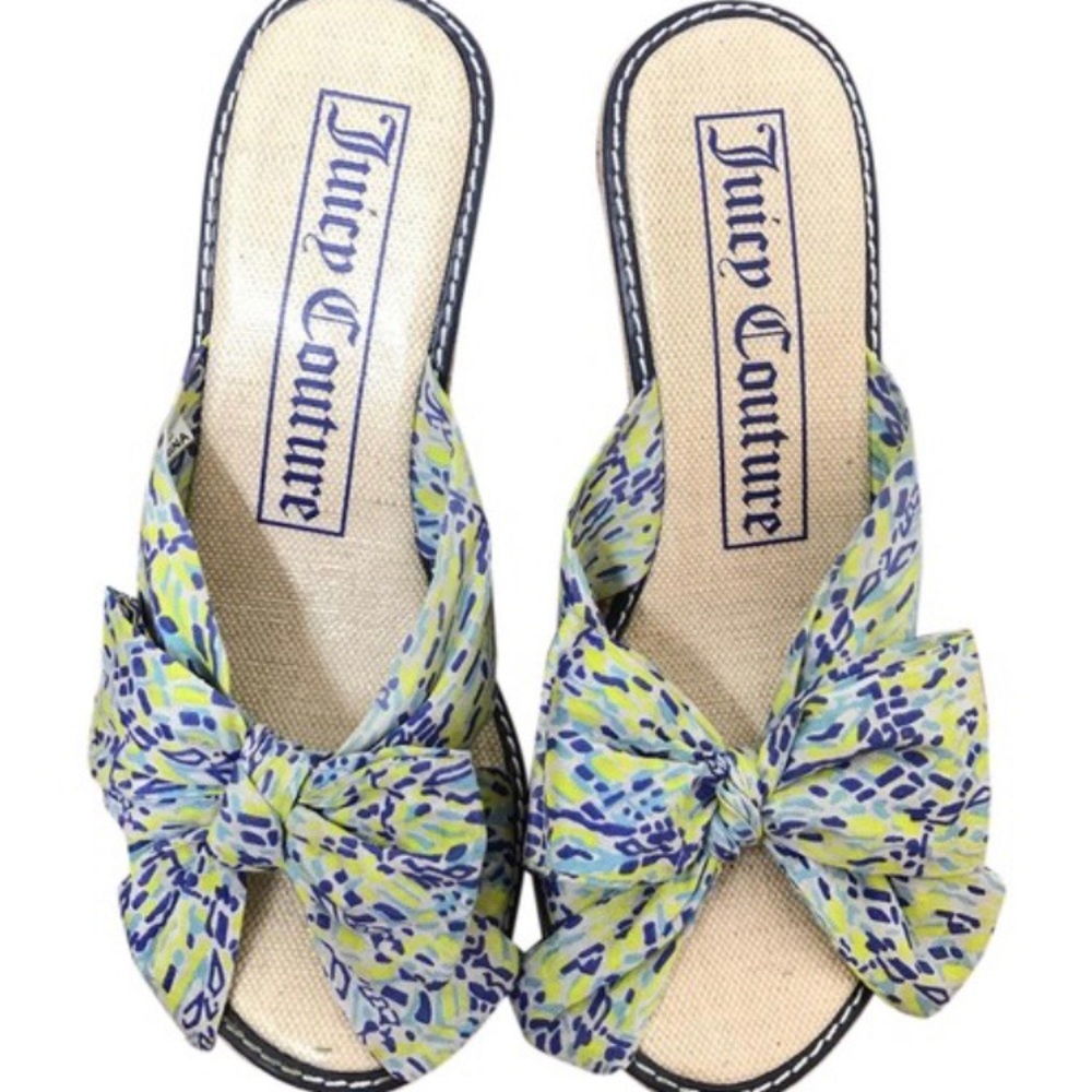 Poplin Wedge Sandals